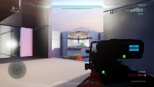 Viwe from sniper room looking toward tower