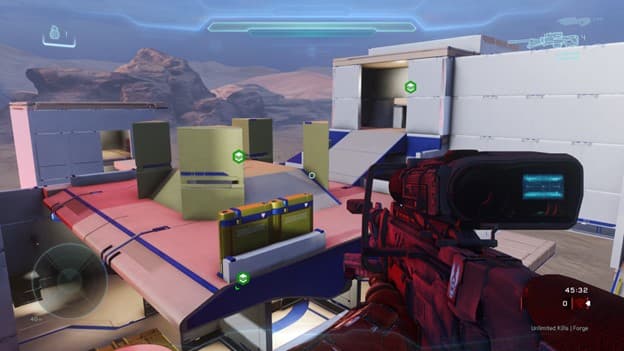 View of map of sniper tower