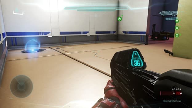 Teleporter view on bottom level