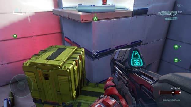 Storage containers leading to storage area
